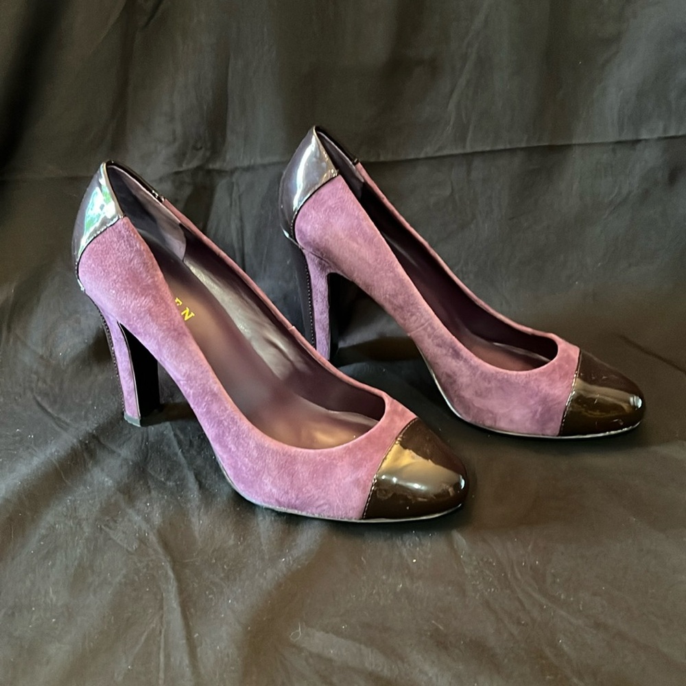 Ralph Lauren pump heels dust purple size 8B